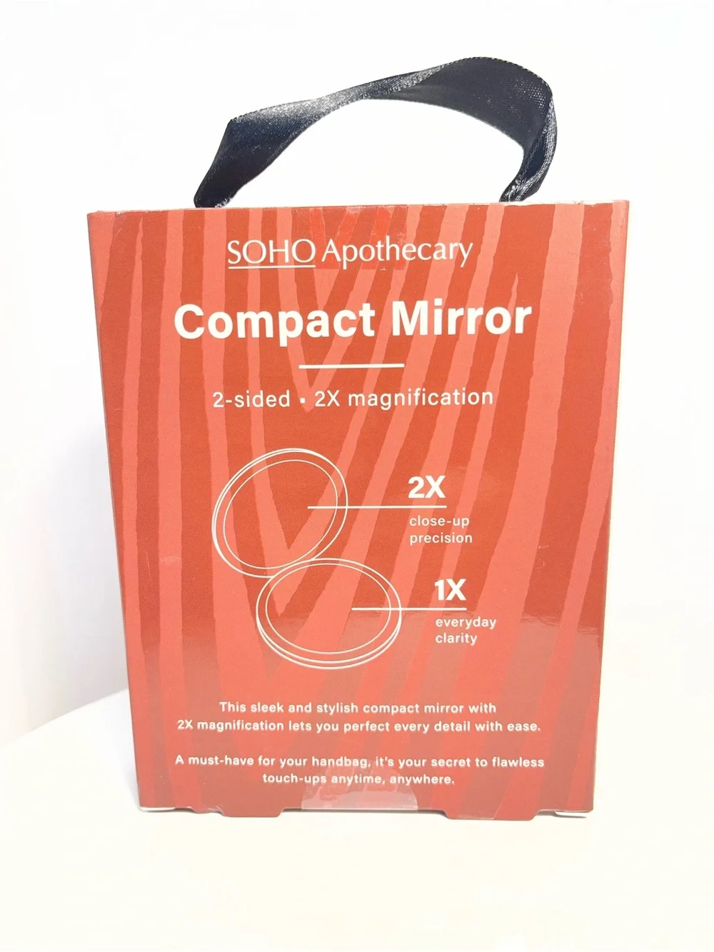SOHO Apothecary Tiger Print pocket-size compact mirror - NWT **